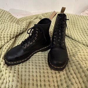 Vegan Dr Martens Combat Boots in Black
